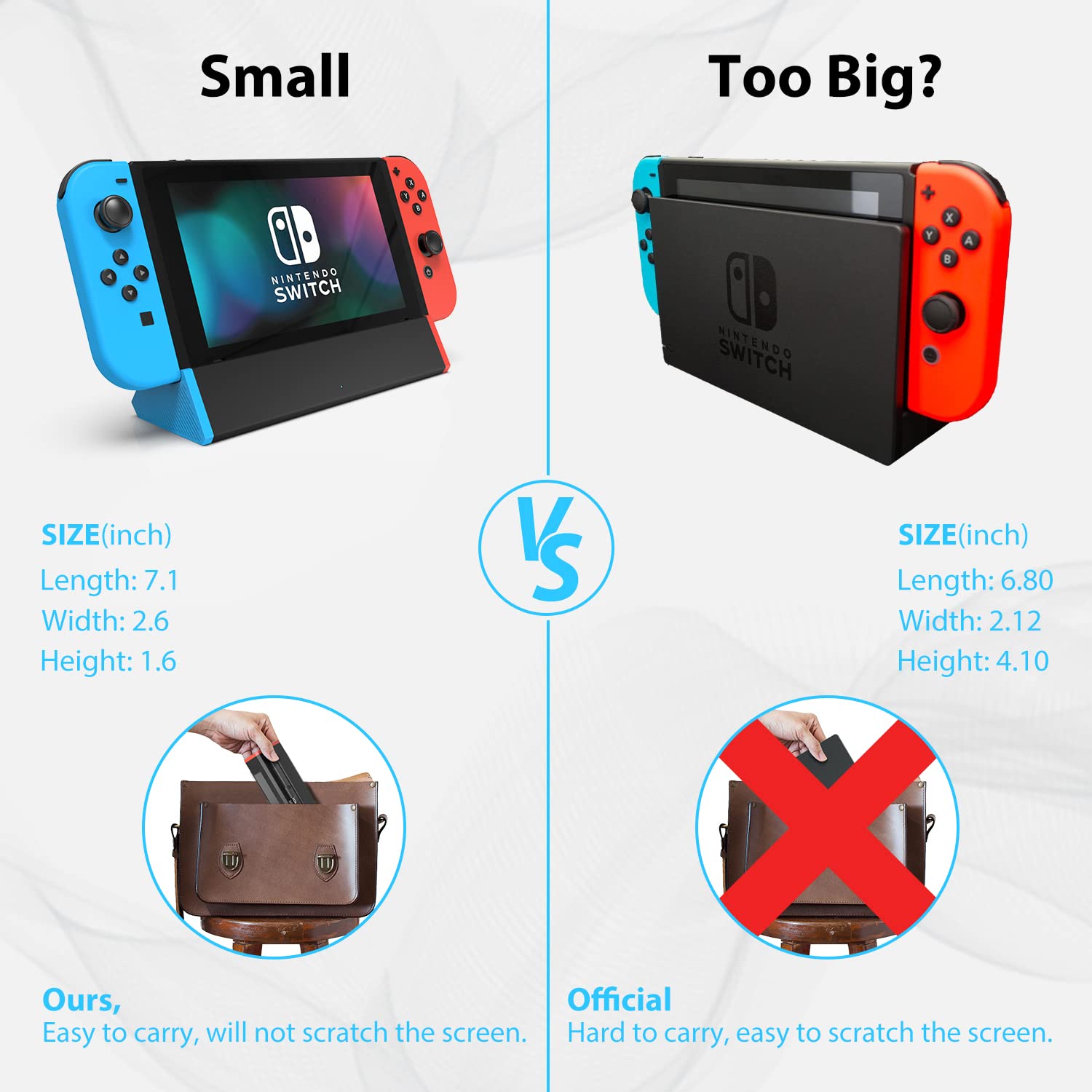 SIWIQU TV Dock Station for Nintendo Switch