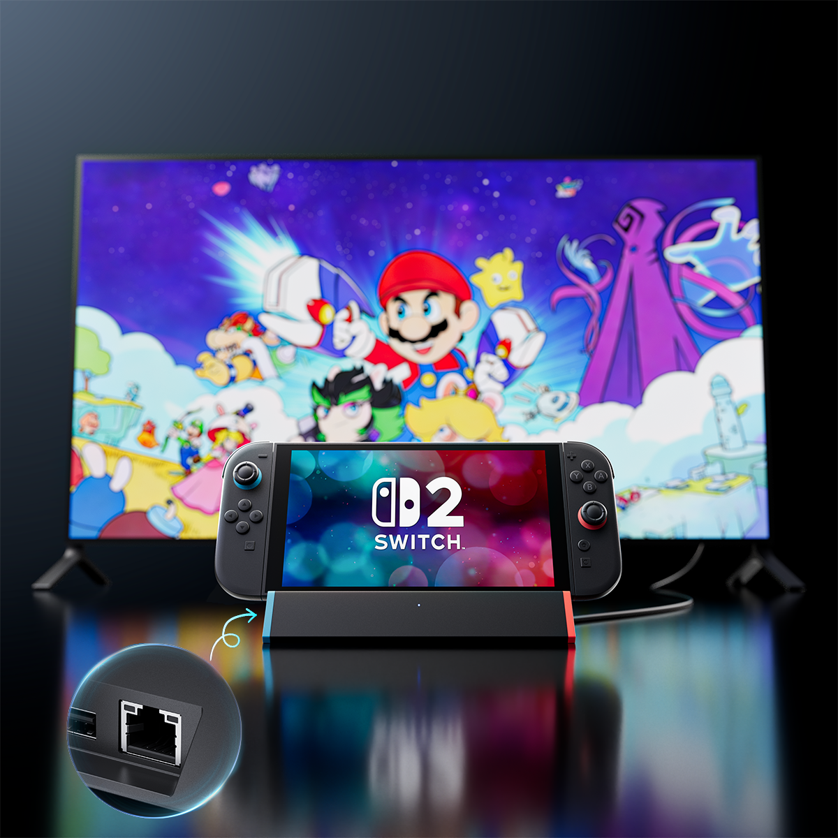 ANTANK S3 MAX TV Dock with Ethernet for Nintendo Switch 2