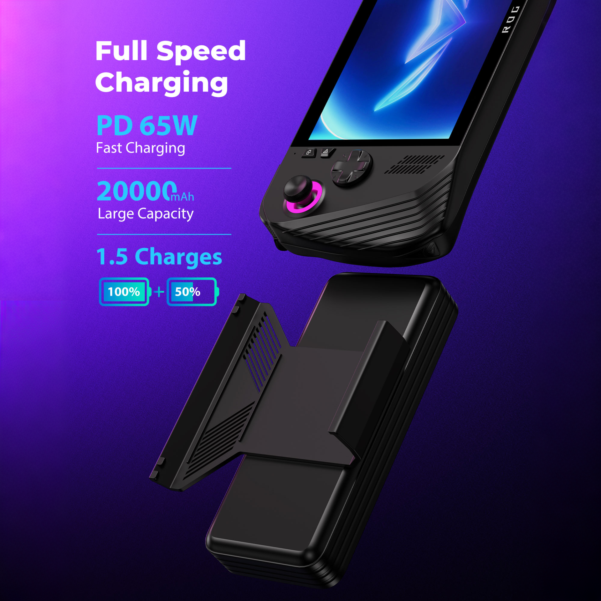 ROG Ally用 20000mAh マグネティックパワーバンク - SIWIQU