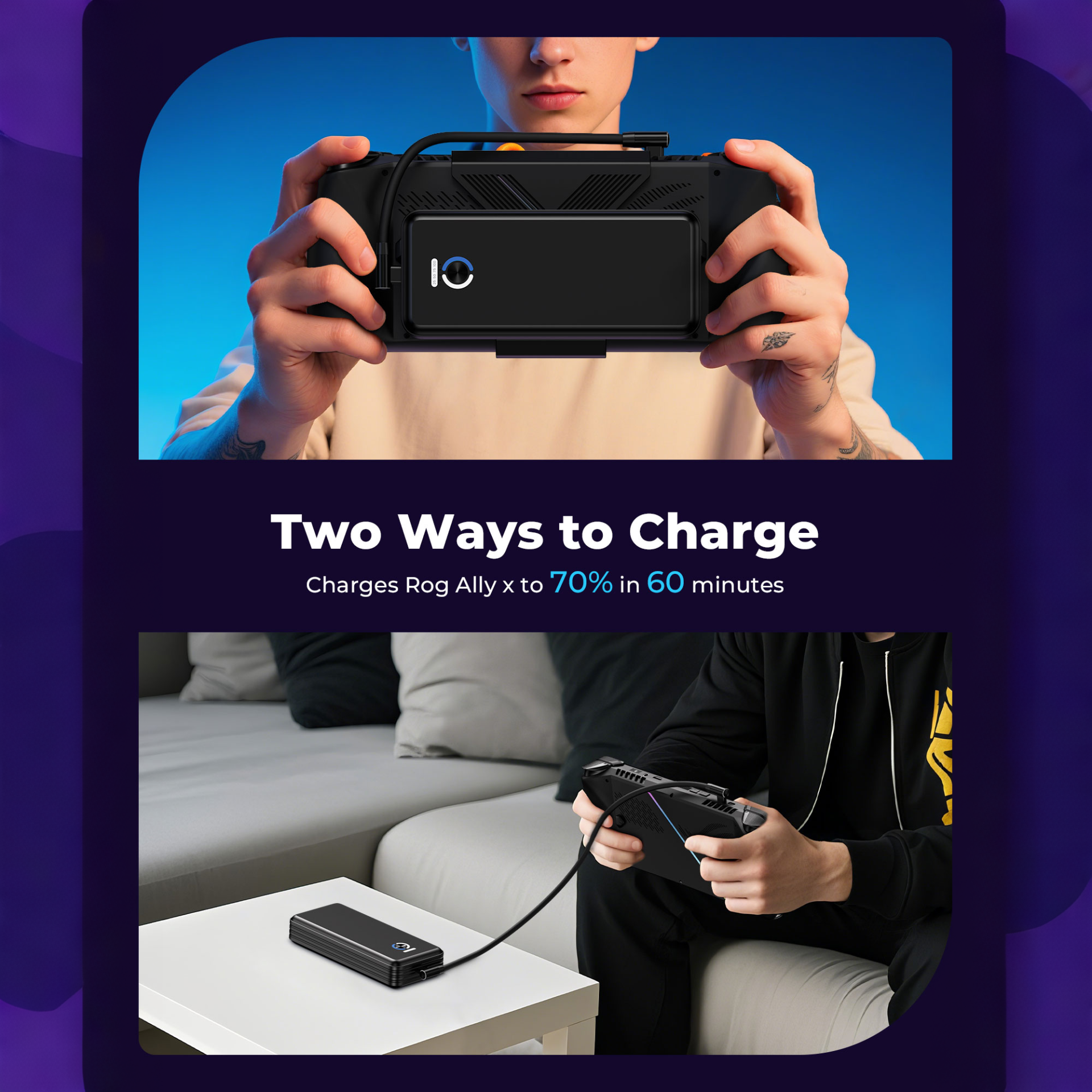 20000mAh Magnetic Power Bank for ROG Ally X - SIWIQU