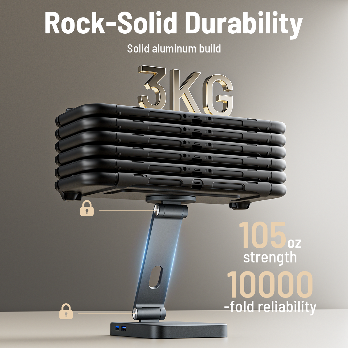 Antank Adjustable Stand for Nintendo Switch 2 with Built-in 6-in-1 Hub