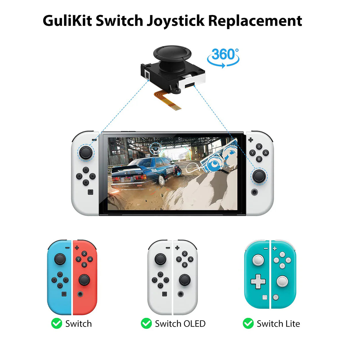 Nintendo Switch R Stick GuliKit joysticks are here to end Nintendo Switch stick drift woes ...
