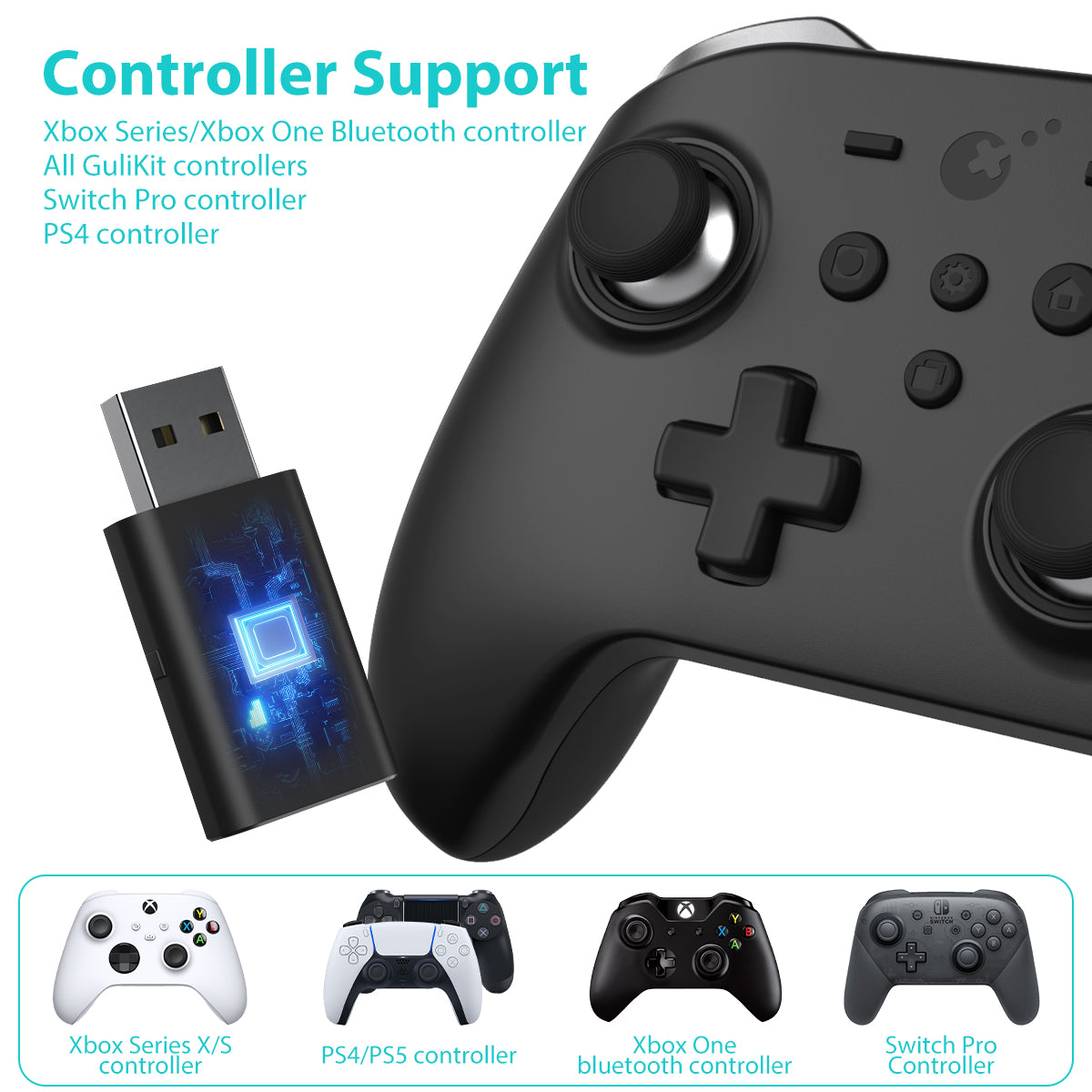 One Elite Wireless Adapter Xbox Pro Controller Bluetooth Wireless