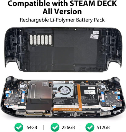 SiWiQU Battery Pack Replacement Compatible with Steam Deck Console