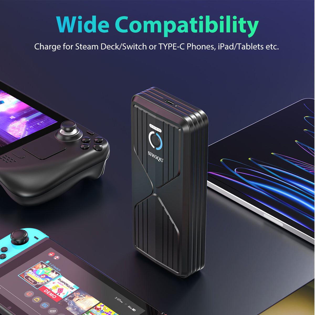 20000mAh Power Bank for Steam Deck - SIWIQU