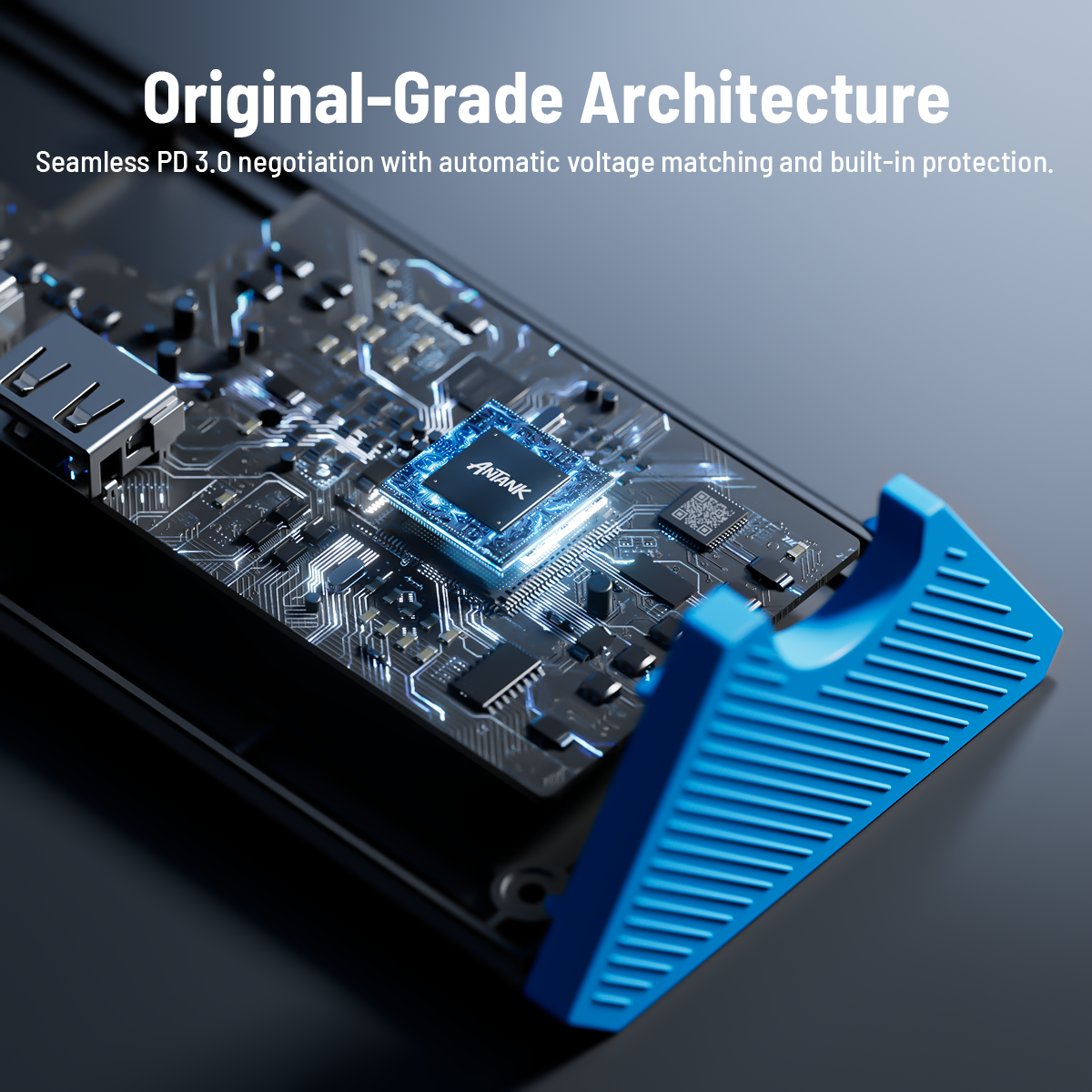 Antank S3 Series dock with original-grade architecture, safe PD 3.0 negotiation and built-in protection.
