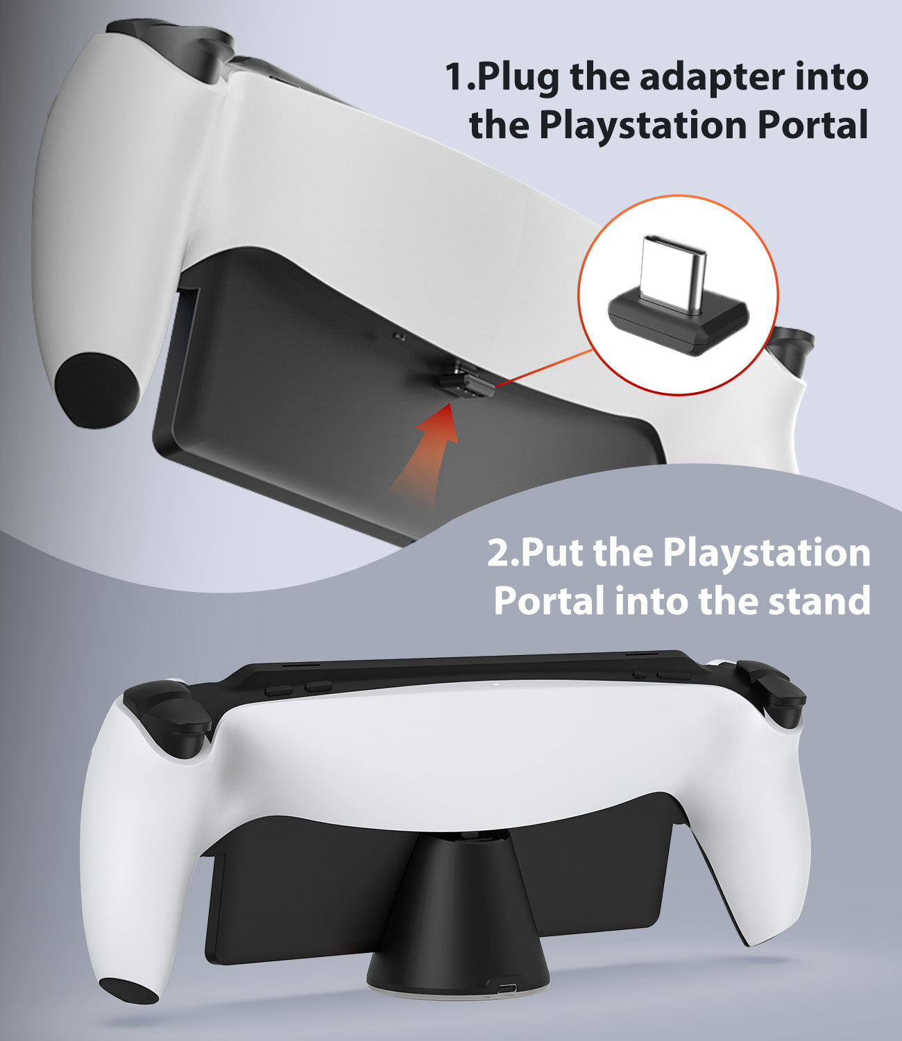 SIWIQU Charging Stand for Sony PS5 PlayStation Portal