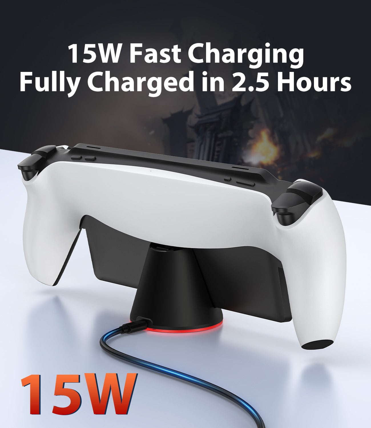 SIWIQU Charging Stand for Sony PS5 PlayStation Portal